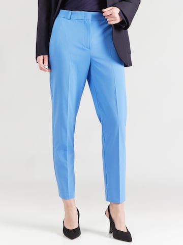 COMMA regular Bukser med fals i blå: forside