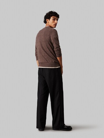 Pull-over 'Mouline ' Calvin Klein en marron