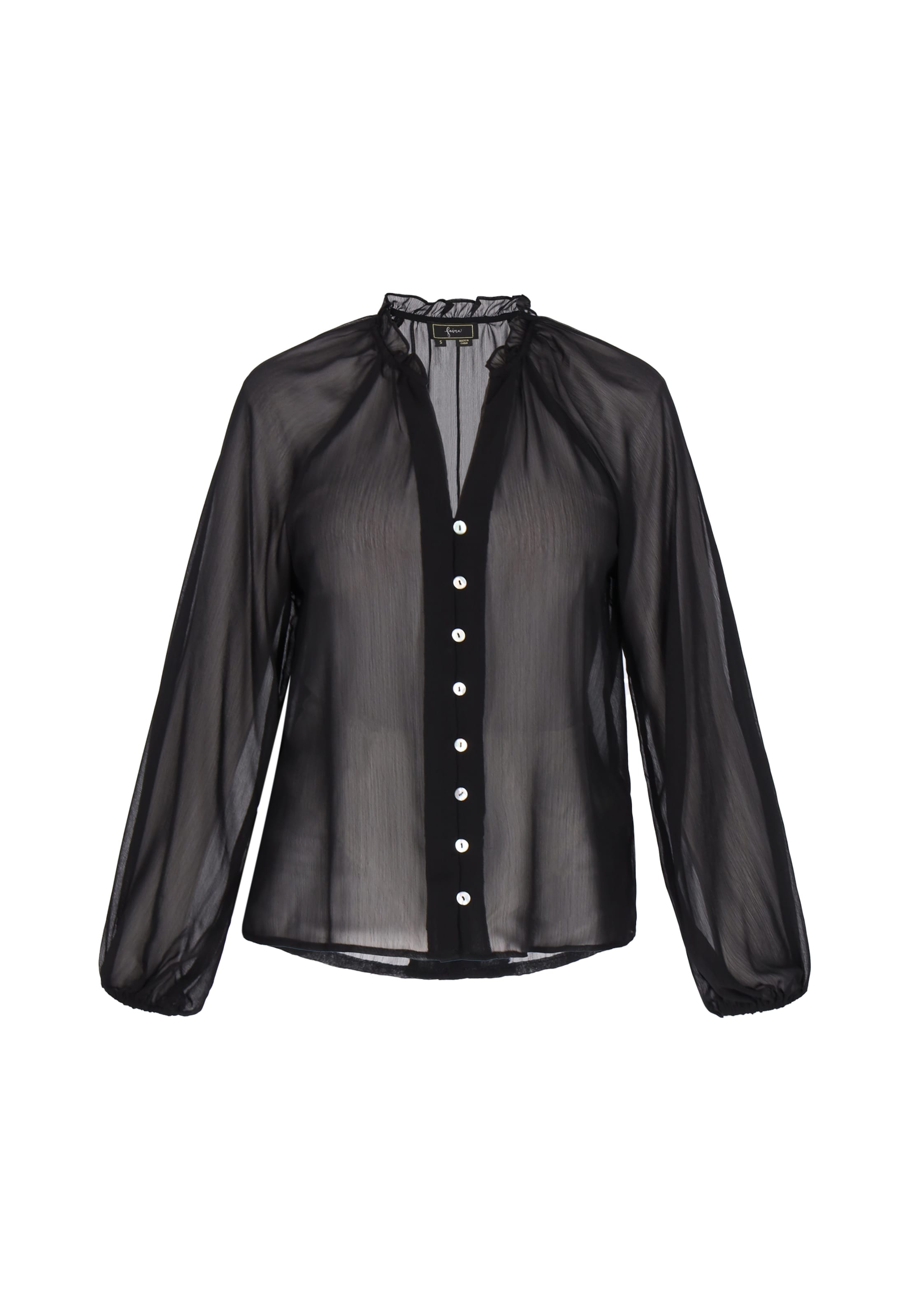 faina - Blusa en negro: frente