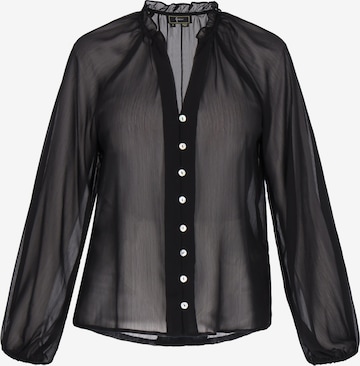 faina - Blusa en negro: frente
