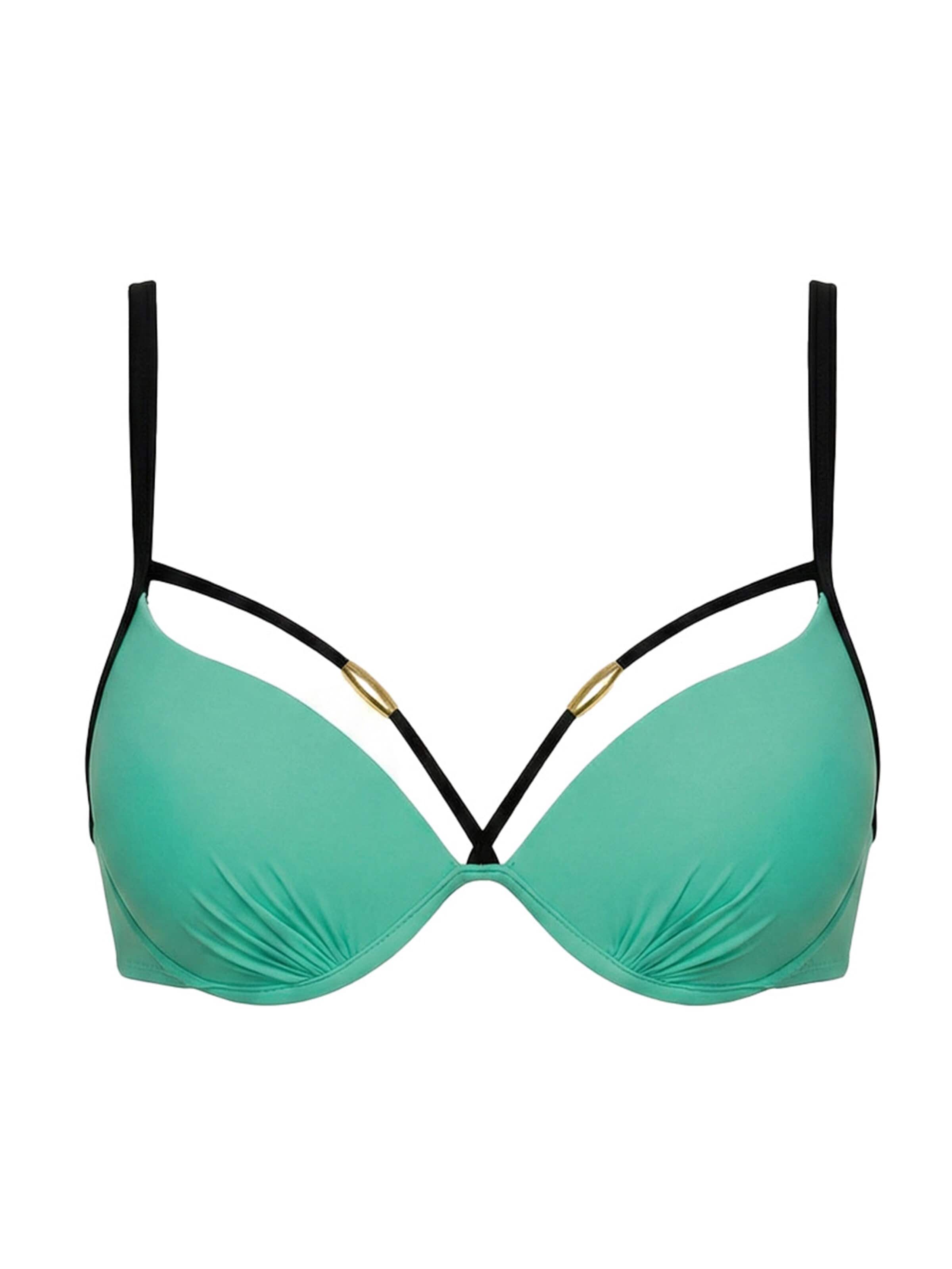 Marko Push-up Bikini Top 'Alana M-802 (1)' in Green: front