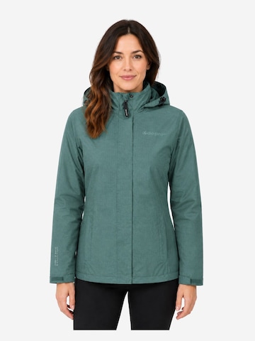 deproc Winterjacke 'Outdoorjacke LAVAL Damen Regenjacke, Wanderjacke'‌‌‌‌‌‌ in Grün: Vorderseite