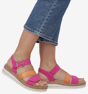 REMONTE Sandalen met riem in Roze