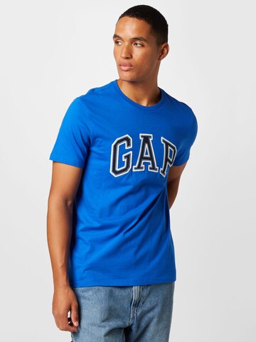 GAP Klasický střih Tričko 'BAS' – modrá: přední strana