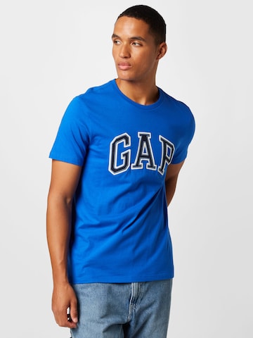 GAP Regular Fit T-Shirt 'BAS' in Blau: predná strana