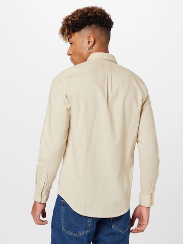 Samsøe Samsøe Regular fit Overhemd 'Liam' in Beige