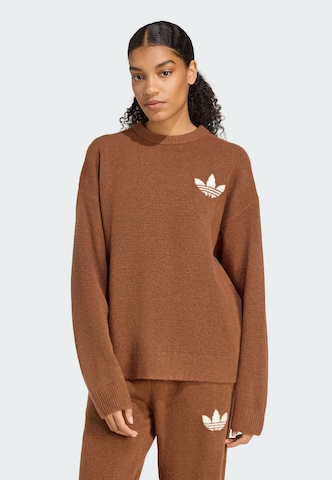 Pull-over 'Athletic Dept' ADIDAS ORIGINALS en marron : devant