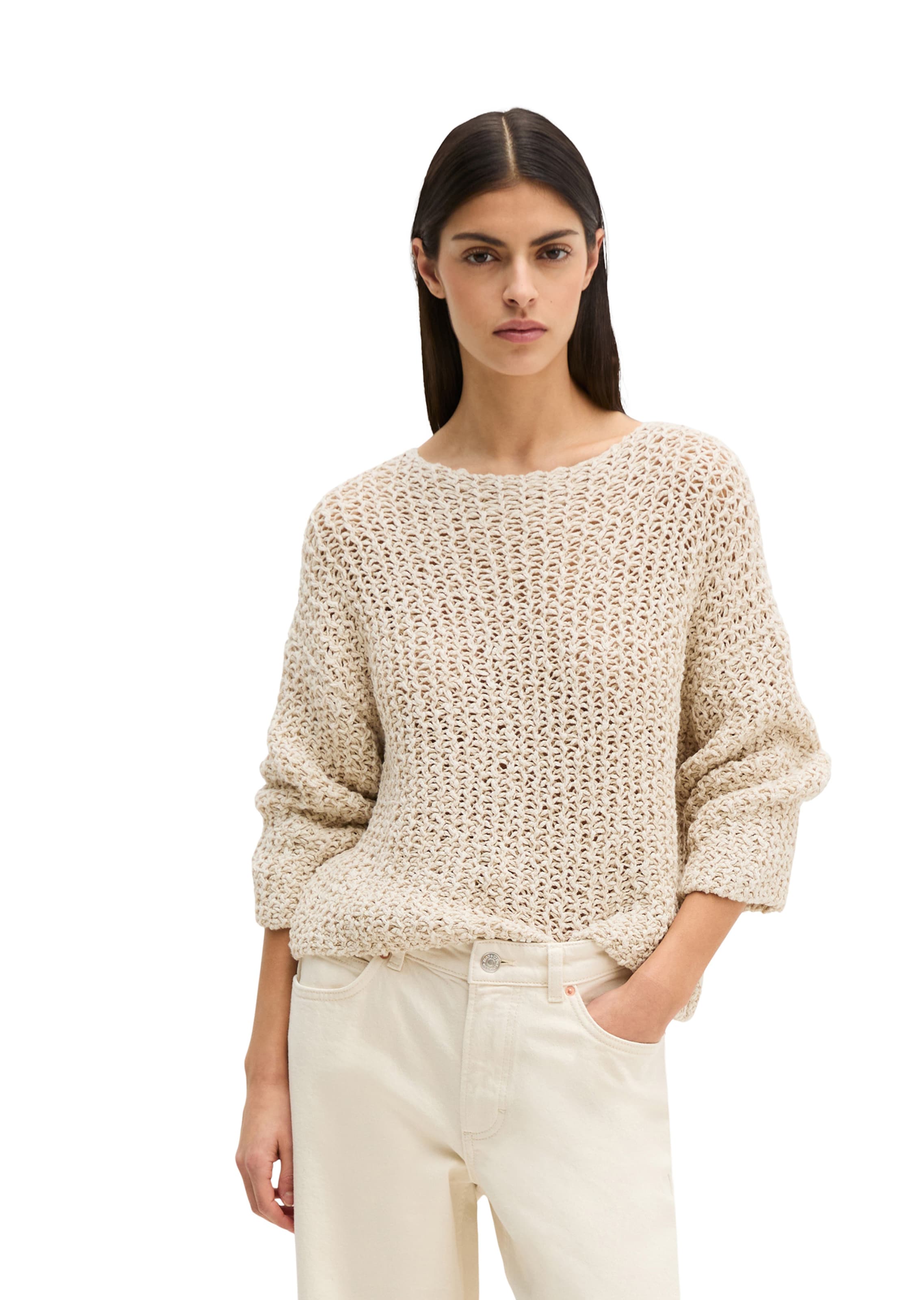 Marc O'Polo Pullover in Beige: Vorderseite