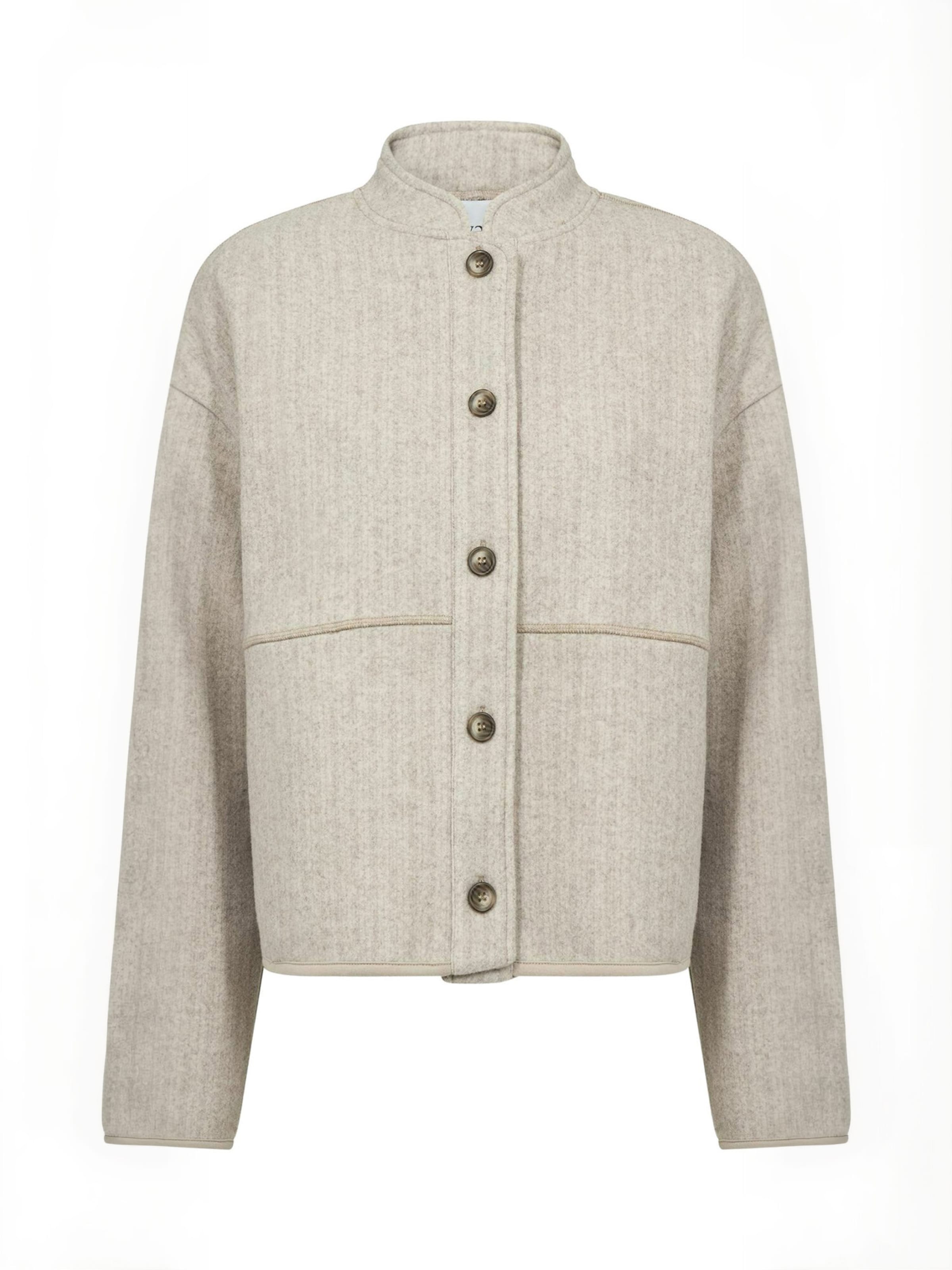 Levete Room Between-season jacket ' LR-SANNIE ' in Beige: front