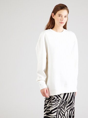 ESPRIT Μπλούζα φούτερ σε λευκό: μπροστά