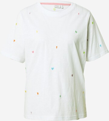 NÜMPH - Camiseta 'KRISTIN' en blanco: frente