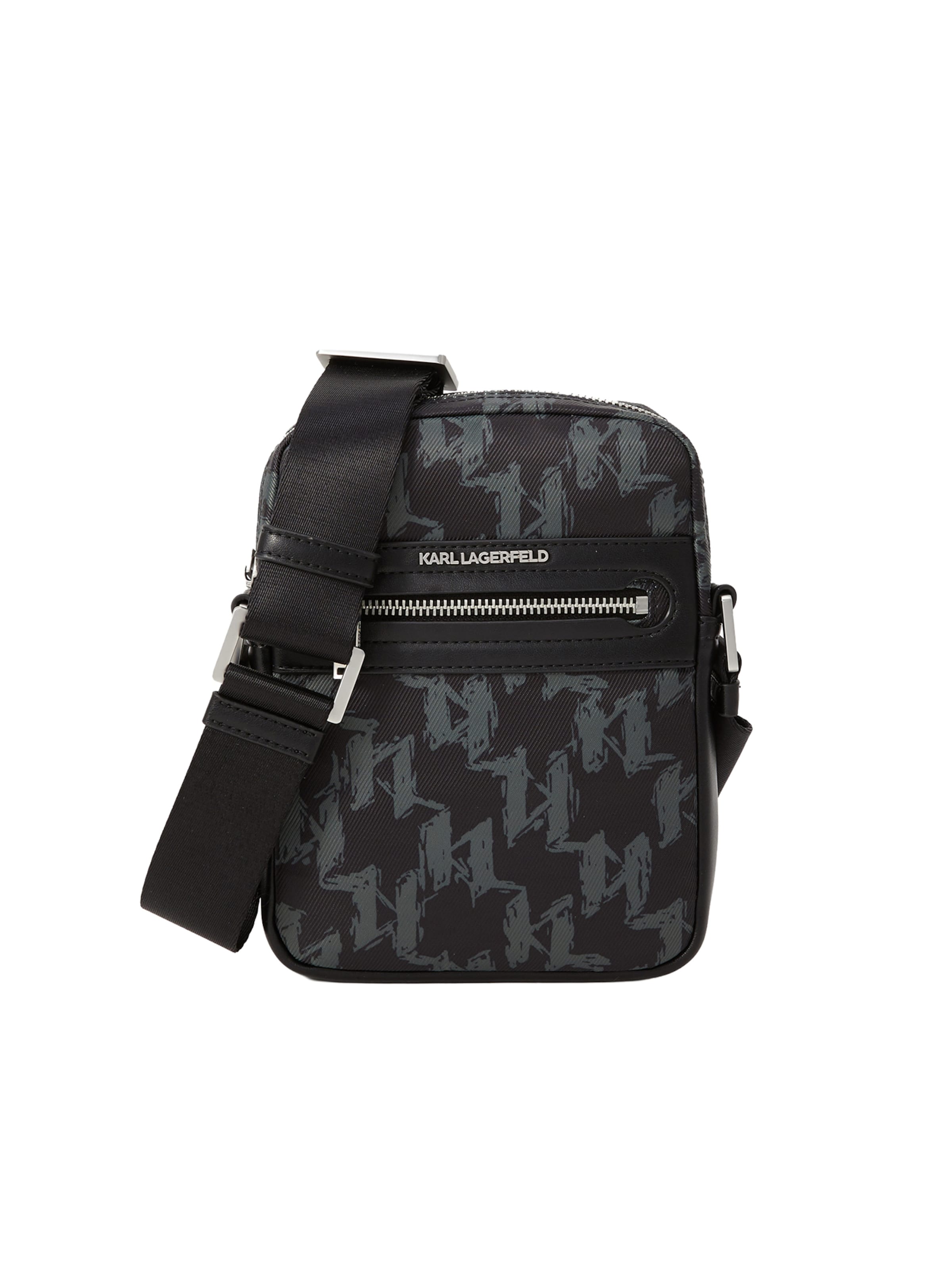 Karl Lagerfeld Crossbody bag 'K/MONOGRAM' in Black: front