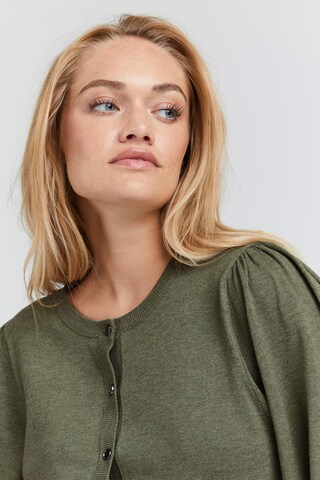 PULZ Jeans Knit Cardigan in Green