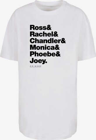 F4NT4STIC Shirt 'First Names' in Wit: voorkant