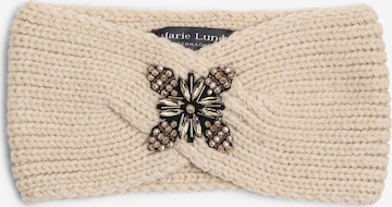 Marie Lund Headband in Beige: front