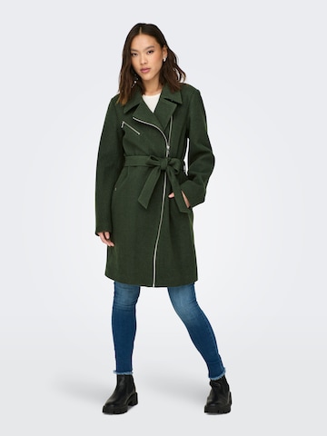 ONLY Between-seasons coat in Green: front