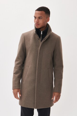 Matinique Regular fit Between-seasons coat 'Harvey' in Beige: front