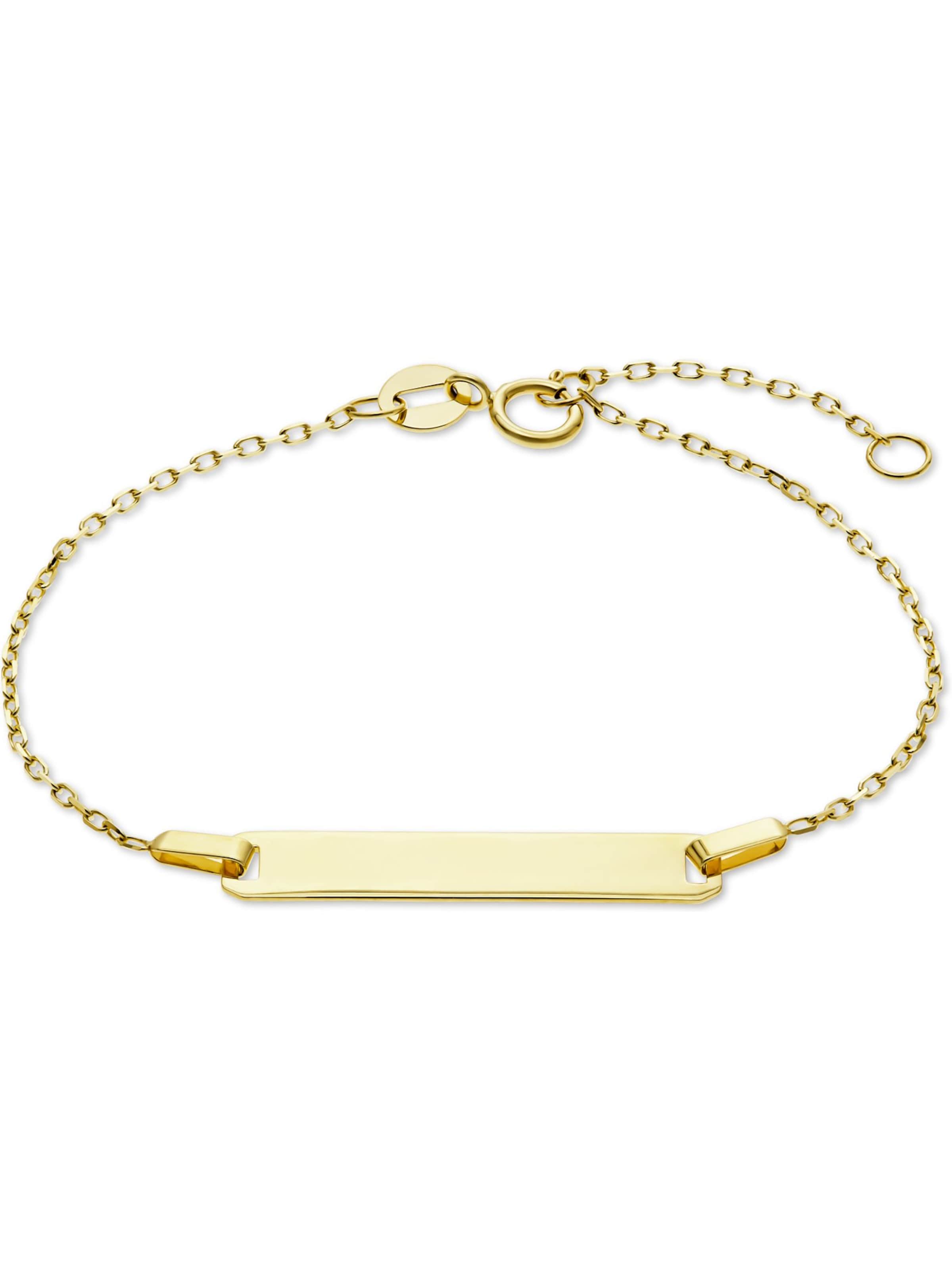 FAVS Armband 'I.D.' in Gold: Vorderseite
