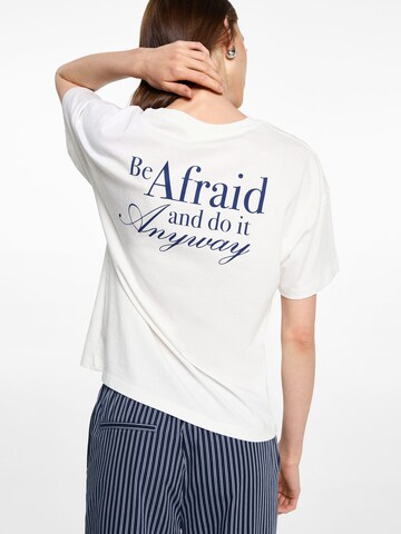 MANGO TEEN Shirt 'ANYWAY' in White