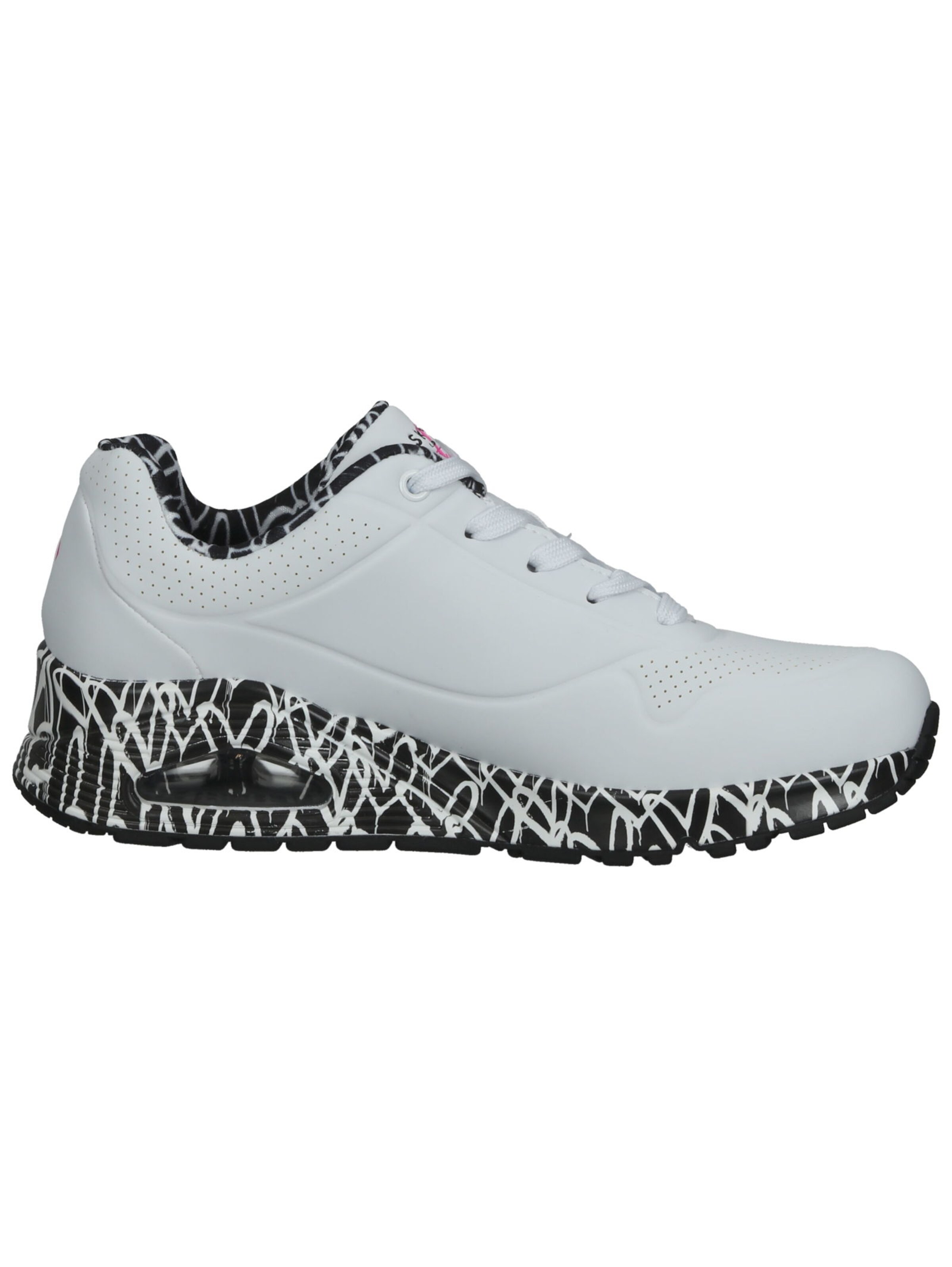 SKECHERS Rövid szárú sportcipők 'Uno - Loving Love' - fehér