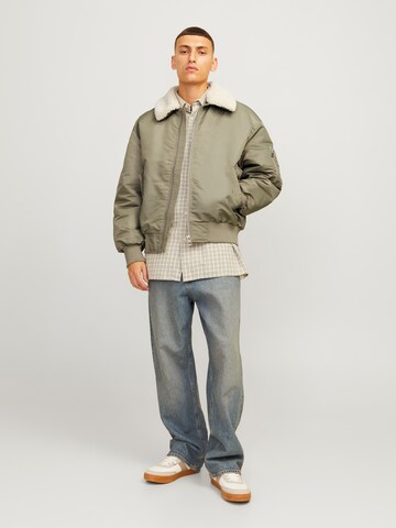 JACK & JONES Between-Season Jacket 'JORQUEENS' in Green