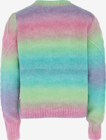 Pull-over swirly en mélange de couleurs