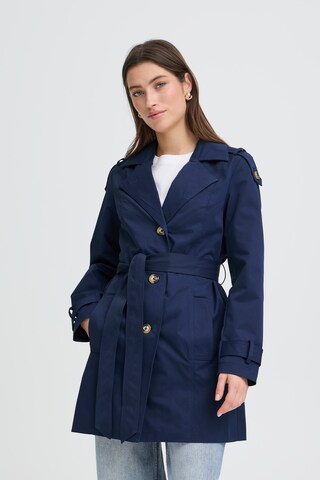 Manteau mi-saison 'AMONA' b.young en bleu : devant