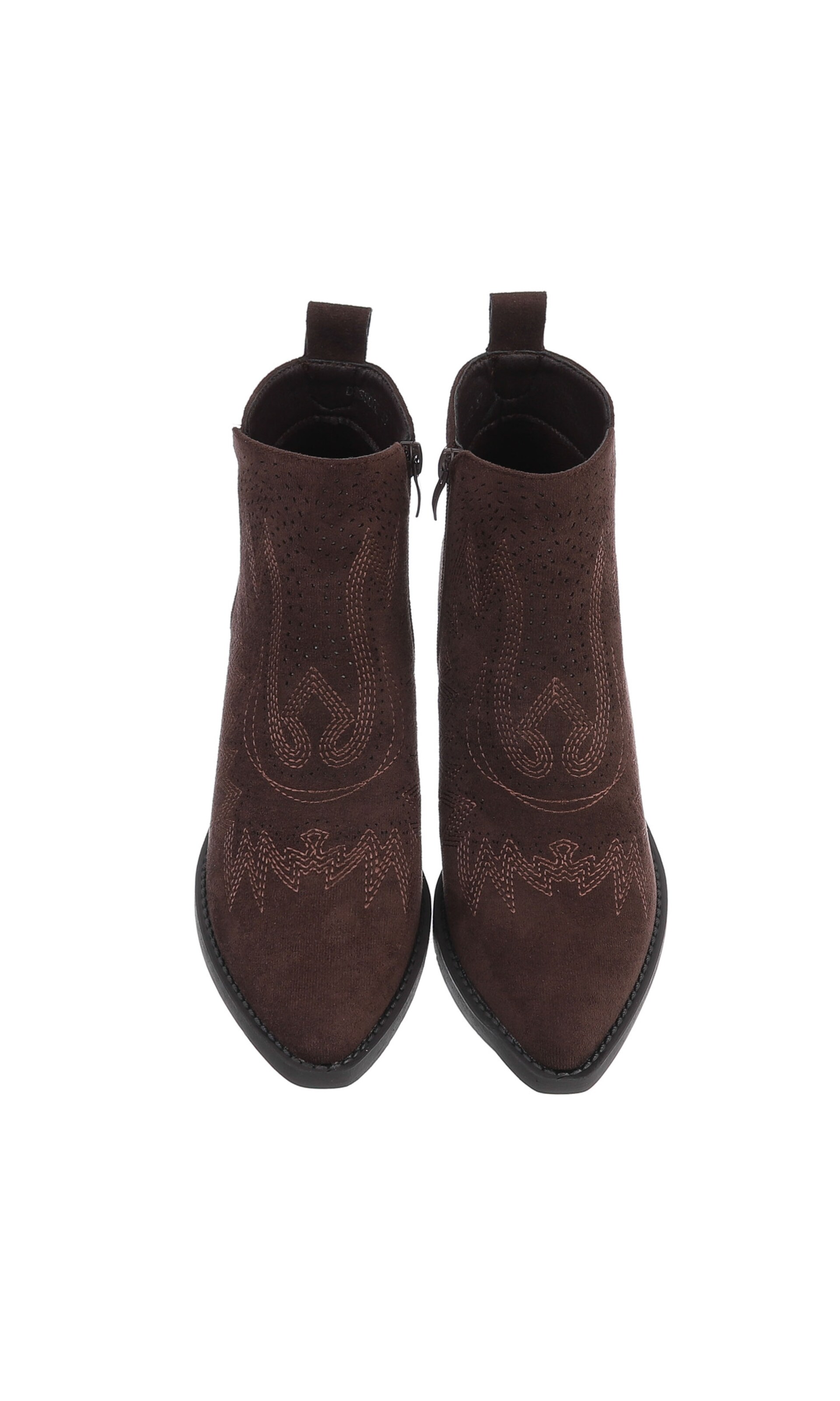 Ital-Design Cowboystiefel in Braun