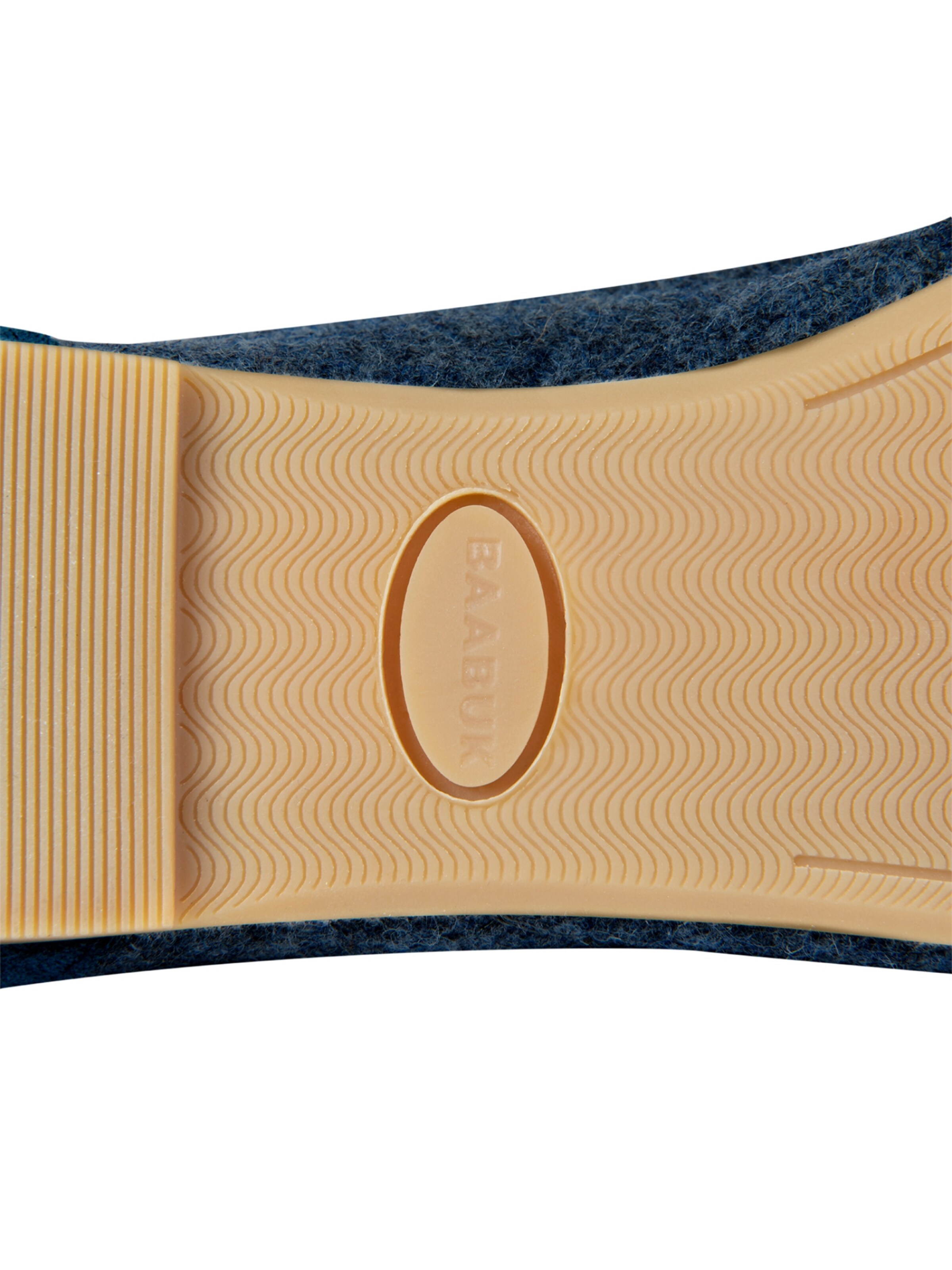 Baabuk Ballerinasko 'Wool Blacky' i blå