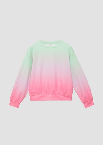 Sweat-shirt s.Oliver en vert : devant