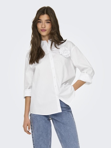 ONLY - Blusa 'Mille Ria' em branco: frente