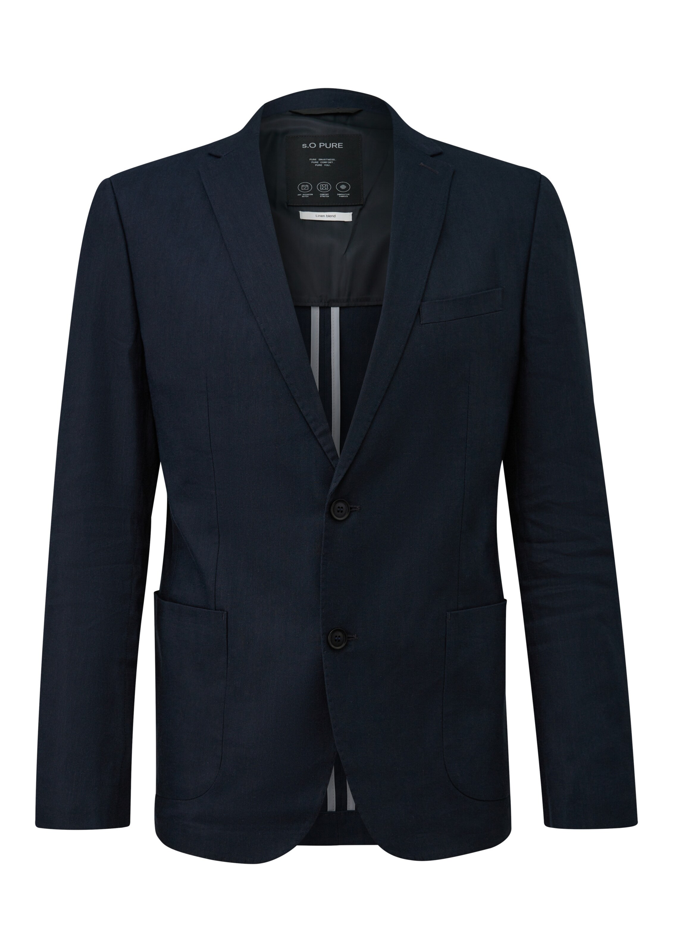 s.Oliver Veste de costume ' S.OPURE ' en bleu marine, Vue avec produit