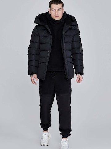 SikSilk Winter Jacket 'Parka' in Black