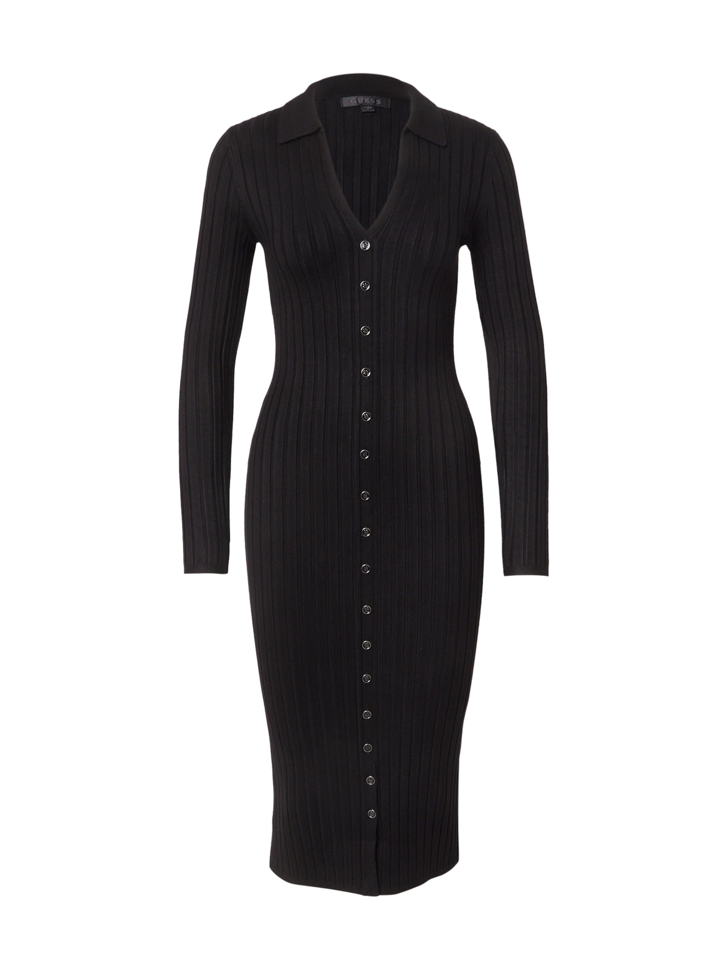 juoda GUESS Megzta suknelė 'MIRANDA': priekis