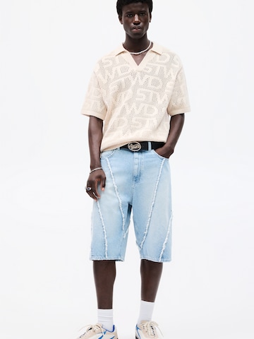 Pull-over 'STWD' Pull&Bear en blanc