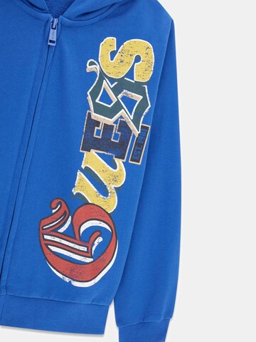 GUESS Zip-Up Hoodie in Blue
