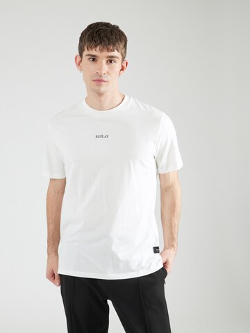 T-Shirt REPLAY en blanc : devant