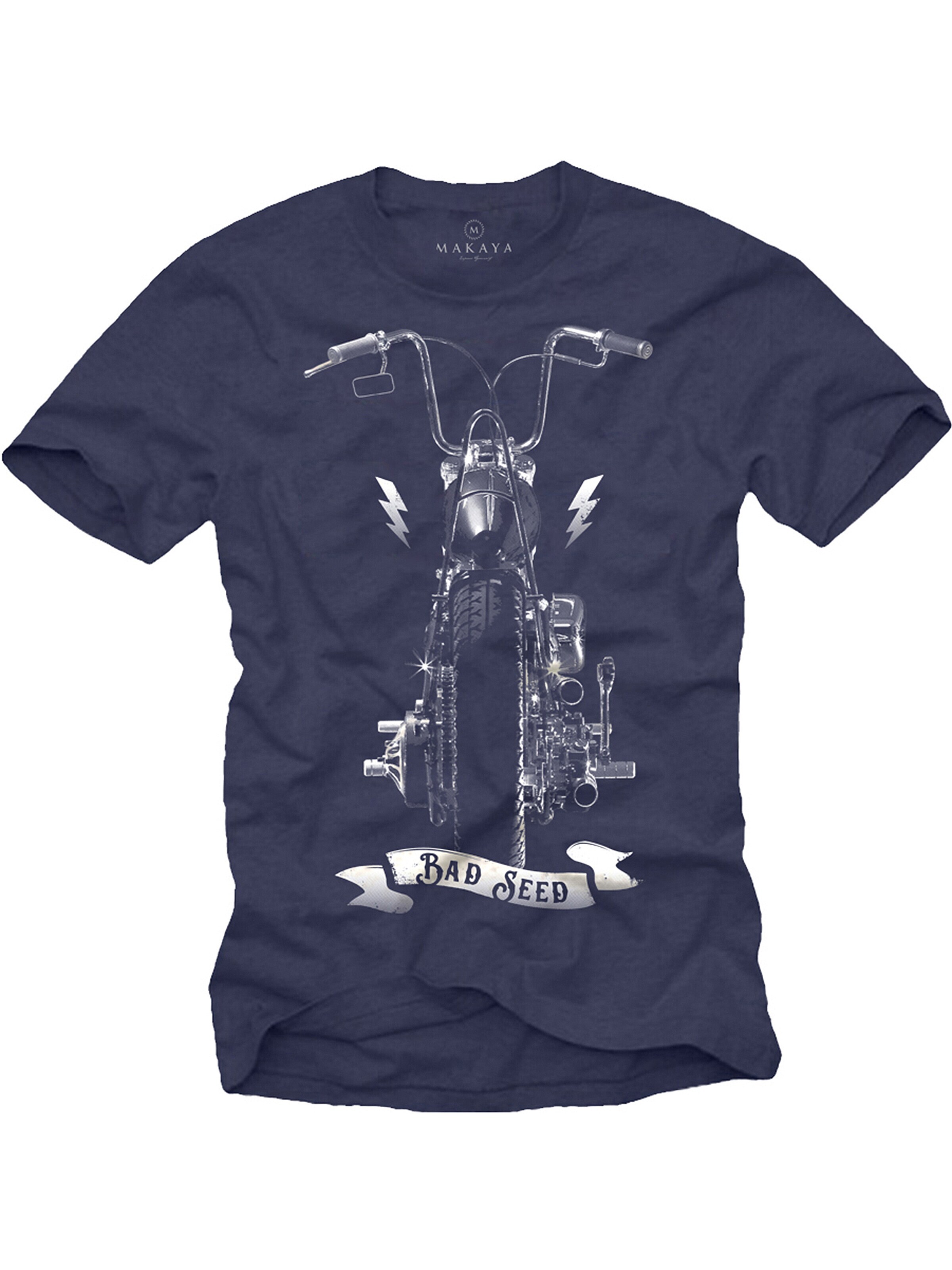 MAKAYA Shirt 'Bad Seed' in Blue: front