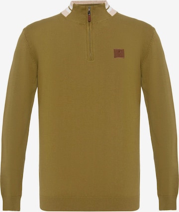 Pulover de la Jacey Quinn pe verde: față