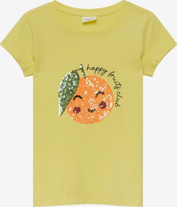 s.Oliver Shirt 's.Oliver - Meisjes t-shirt' in Geel: voorkant