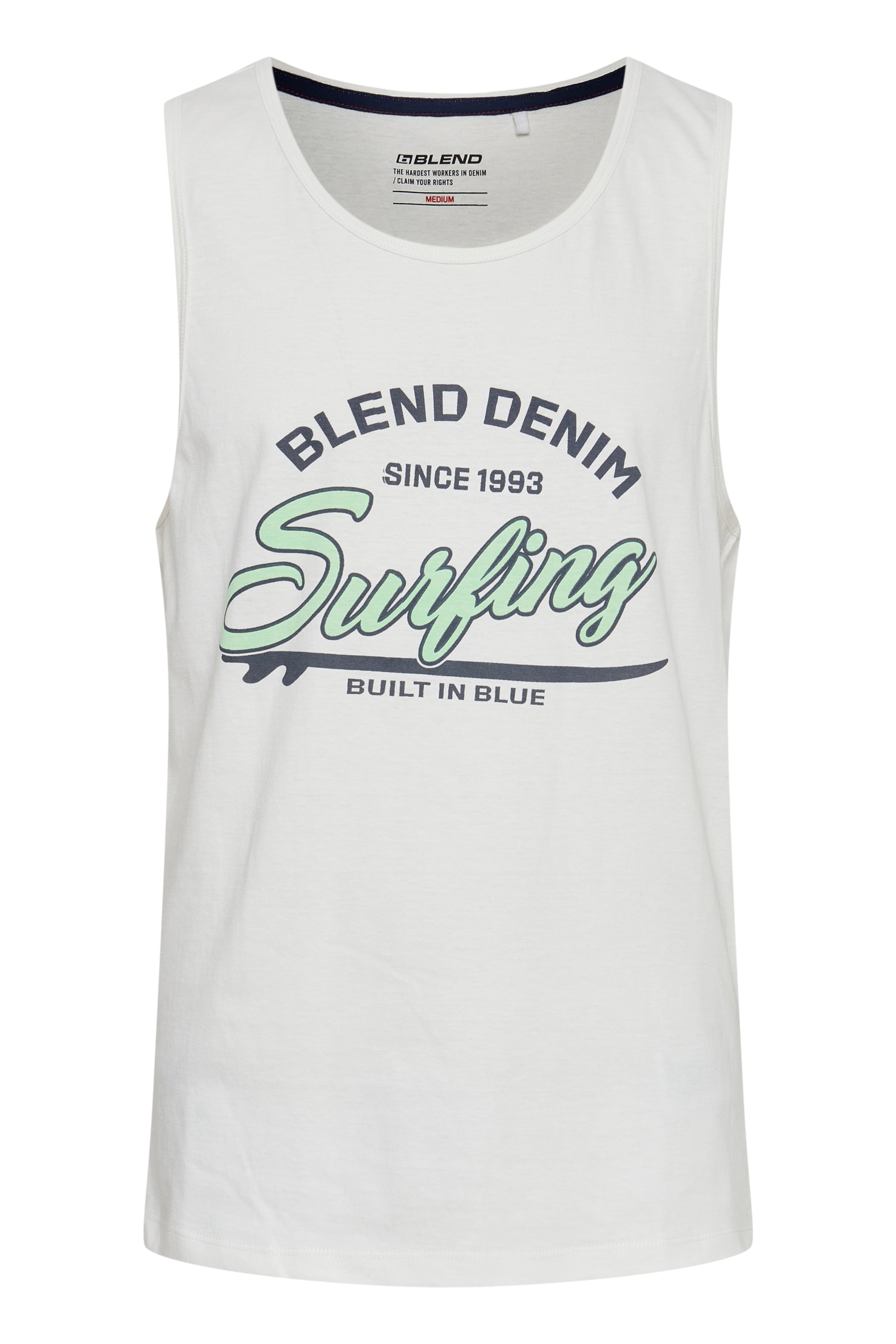 BLEND - Camiseta 'Lingo' en blanco: frente