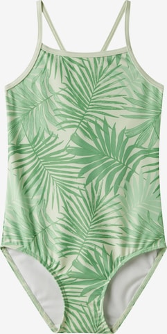 Costum de baie întreg 'NKFZIZLA' de la NAME IT pe verde: față