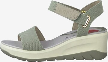 JANA Strap Sandals in Green