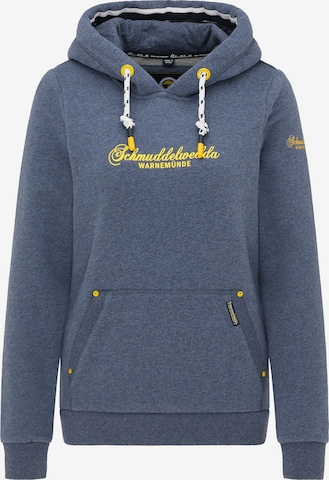 Schmuddelwedda Sweatshirt 'Warnemünde' in Blauw: voorkant