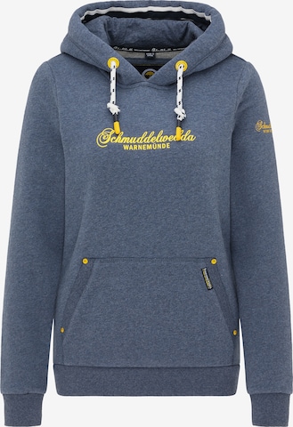 Schmuddelwedda Sweatshirt 'Warnemünde' in Blau: predná strana