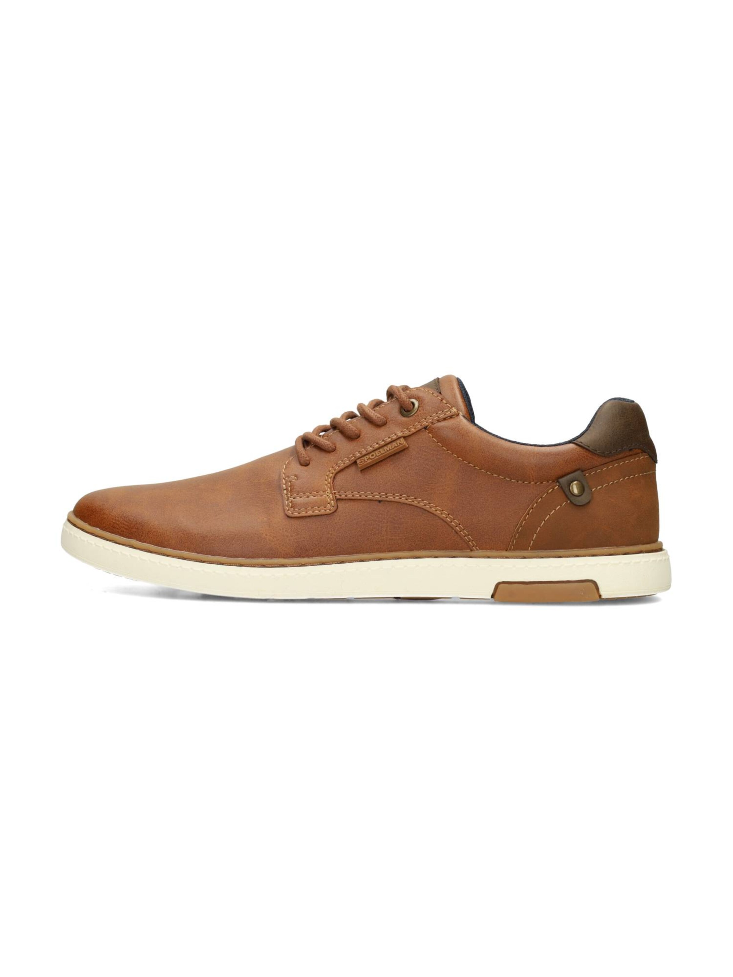 PS Poelman Platform trainers in Brown: front