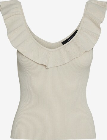 VERO MODA Knitted Top 'PROVENCE' in Beige: front