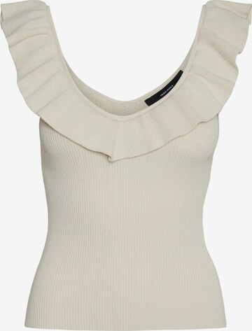 VERO MODA Gebreide top 'PROVENCE' in Beige: voorkant