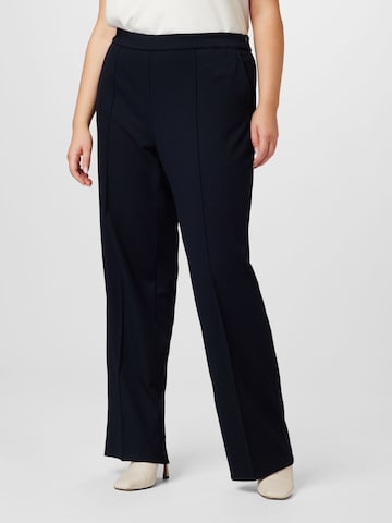 SAMOON Wide leg Broek 'Carlotta' in Blauw: voorkant