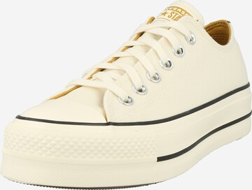 Baskets basses CONVERSE en blanc : devant